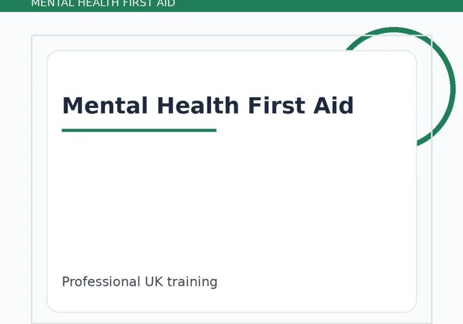 Level 3 Mental Health First Aid